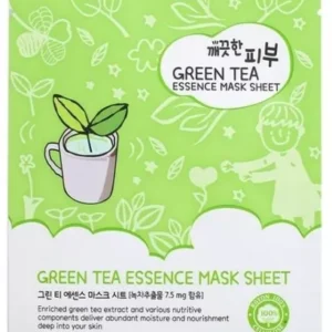 Pure Skin Green Tea Essence Mask Sheet - Μάσκα για ελαστικότητα και λάμψη Μάσκα Προσώπου, 25 ml