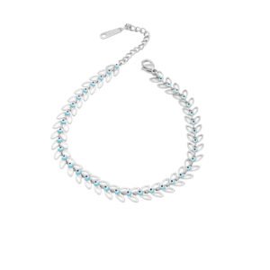 ΓΥΝΑΙΚΕΙΟ ΑΤΣΑΛΙΝΟ ΒΡΑΧΙΟΛΙ ΣΕ ΑΣΗΜΙ ΧΡΩΜΑ