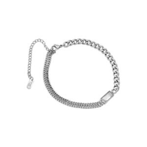 ΓΥΝΑΙΚΕΙΟ ΑΤΣΑΛΙΝΟ ΒΡΑΧΙΟΛΙ ΣΕ ΑΣΗΜΙ ΧΡΩΜΑ