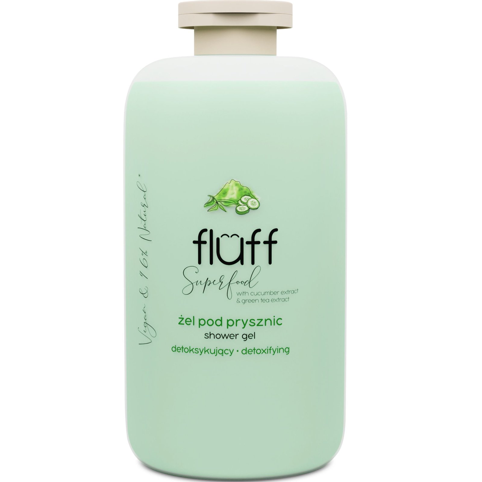 Fluff Cucumber & Green Tea Detoxifying Shower Gel 500ml