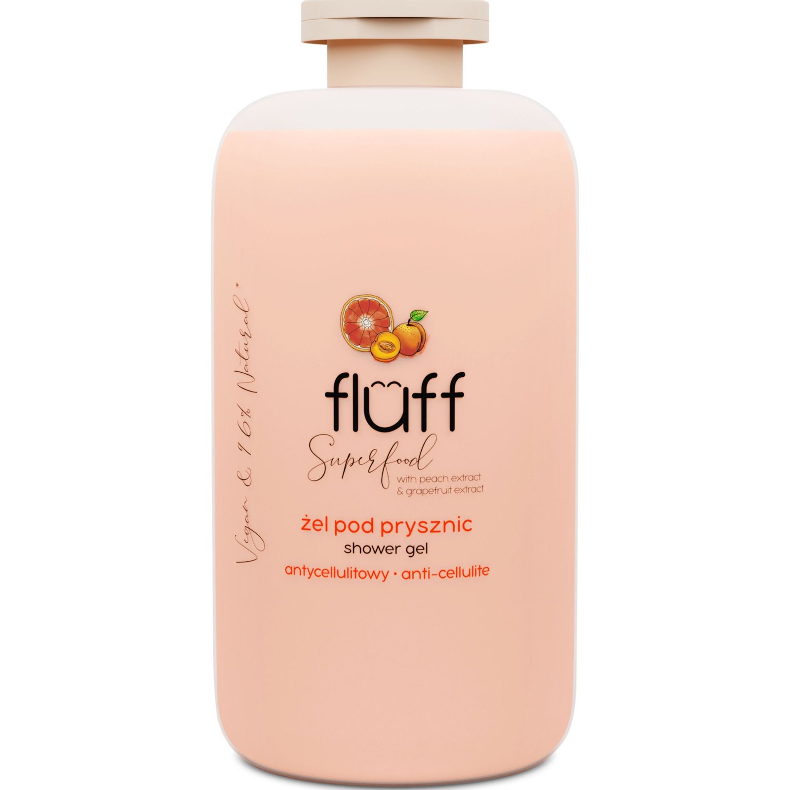 Fluff Peach & Grapefruit Anti-Cellulite Shower Gel 500ml