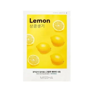 Airy Fit Sheet Mask - Lemon - Μάσκα με λεμόνι για ομοιόμορφο τόνο Μάσκα Προσώπου, 19 g