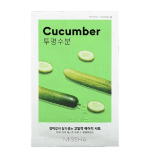 Airy Fit Sheet Mask - Cucumber - Μάσκα με εκχύλισμα αγγουριού για ενυδάτωση, αίσθηση φρεσκάδας Μάσκα Προσώπου, 19 g