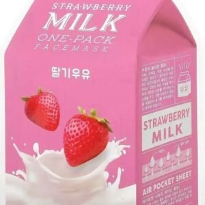 Strawberry Milk One-Pack - Μάσκα ενυδάτωσης και λάμψης Μάσκα Προσώπου, 21 g